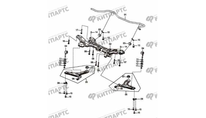 Front sub-frame and stabilizer bar-AT FAW